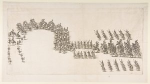 Procession aux flambeaux au Carrousel de Modène, 1652