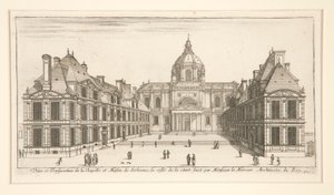 Vue et perspective de la Chapelle et Maison de Sorbonne - Stefano della Bella