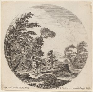Cavaliers emportés par le vent, 1646 - Stefano della Bella