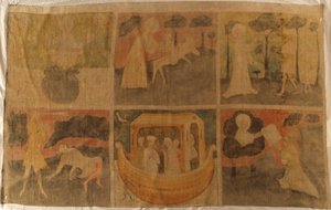 Fragment de voile de carême - Steirischer Maler
