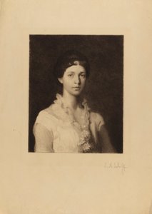 Sans titre (femme avec des marguerites sur sa robe) - Stephen Alonzo Schoff