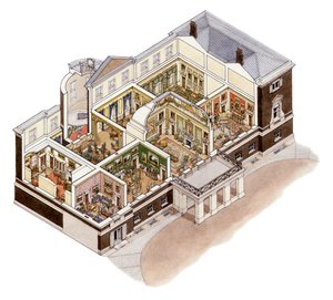 Devonshire House, Piccadilly, Londres, vers 1860-1910