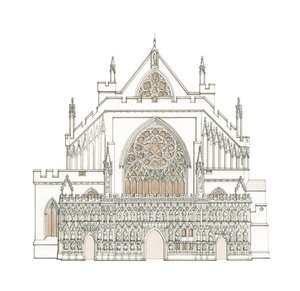 La façade ouest de la cathédrale d