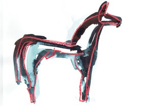 Cheval III, 2016 (pastel à l