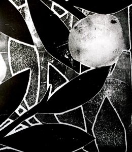 Arbre de lune, 2016 (collage en monoprint) - Stephen Dow