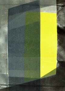 Oblique IV, 2020, monoprint on paper