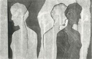 Tears I Bled VIII, 2016 (monoprint sur papier) - Stephen Dow