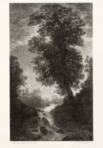 Une cascade au clair de lune - Stephen Greeley Putnam