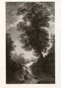 Une Cascade au Clair de Lune - Stephen Greeley Putnam