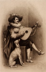 Musicien et chien - Stephen James Ferris