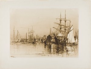 Le port intérieur, Gloucester - Stephen Parrish