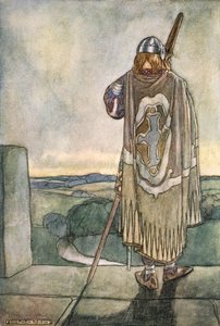 Finn entendit de loin les premières notes de la harpe féerique, vers 1910 - Stephen Reid