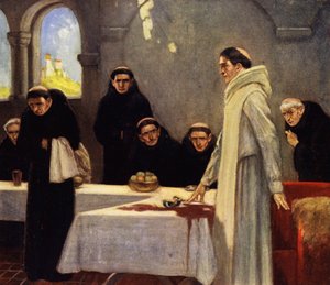 Saint Benoît et les moines