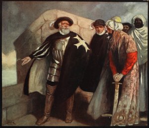 Les Chevaliers de la Croix Blanche dans le Fort de Saint Angelo, illustration de 