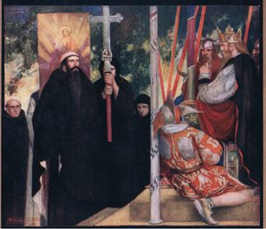 La réception de Saint Augustin par Ethelbert - Stephen Reid