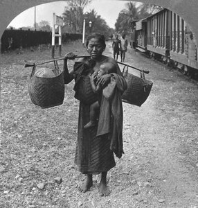 Femme Shan et enfant, Haute-Birmanie