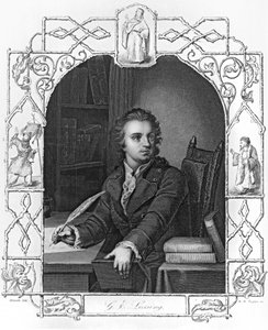 Gotthold Ephraim Lessing (1729-1781) gravé par Albert Henry Payne (1812-1902) - Storck