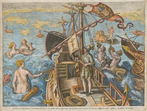 Christophe Colomb Ligur Americae Retectio, 1591
