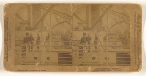 Sur le pont du bateau à vapeur "Teutonic".