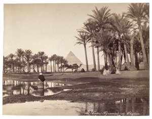 Pyramide en Égypte, vers 1900