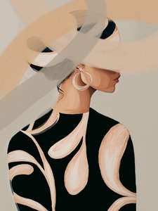 Portrait de mode abstrait - Studio Palette