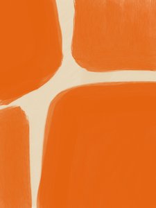 Formes abstraites orange - Studio Palette