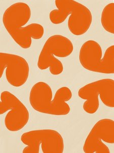 Formes abstraites orange - Studio Palette