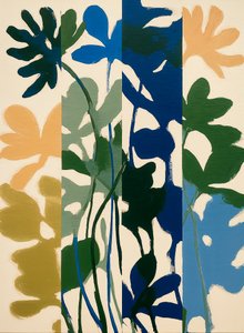 Motifs floraux en blocs de couleur - Studio Palette