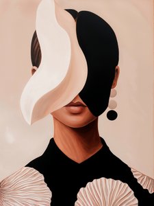 Portrait abstrait fluide - Studio Palette