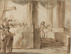 Judas quittant le grand prêtre