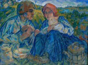 Un repas, 1920