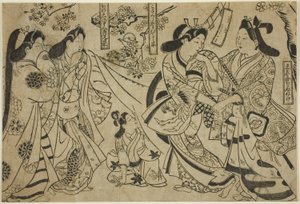 Flirt sous le cerisier - Sugimura Jihei