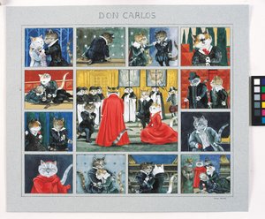 Illustration de Cats Galore! A Compendium of Cultured Cats (pub. 2015)