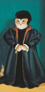 Illustration de Cats Galore! A Compendium of Cultured Cats (pub. 2015) - Susan Herbert