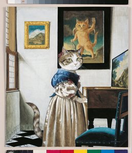 Illustration de Cats Galore! A Compendium of Cultured Cats (pub. 2015)