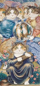 Illustration de Chats en Folie ! Un Compendium de Chats Cultivés (pub. 2015)