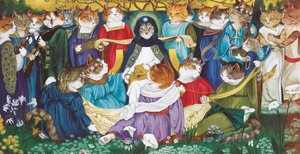 Illustration de Cats Galore! A Compendium of Cultured Cats - Susan Herbert