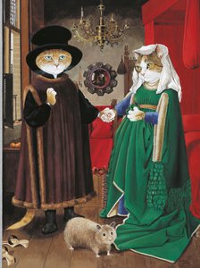 Illustration de Cats Galore! A Compendium of Cultured Cats (pub. 2015)