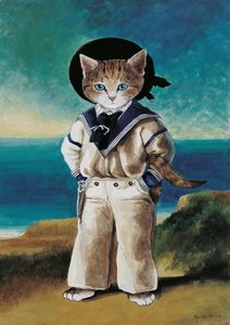 Illustration de Cats Galore! A Compendium of Cultured Cats - Susan Herbert