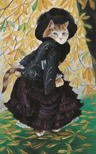 Illustration de Cats Galore! A Compendium of Cultured Cats (pub. 2015)