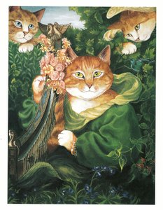 Illustration de Pre-Raphaelite Cats
