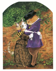 Illustration de Pre-Raphaelite Cats (pub. 1999)
