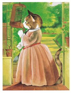 Illustration de Pre-Raphaelite Cats (pub. 1999)