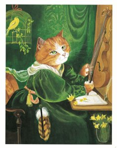 Illustration de Pre-Raphaelite Cats (pub. 1999) - Susan Herbert