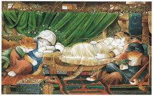 Illustration de Pre-Raphaelite Cats (pub. 1999)