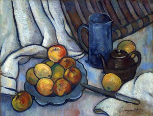 Pommes, théière et cruche - Suzanne Valadon