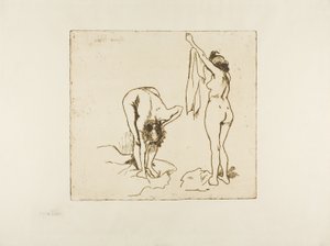 Deux femmes se séchant