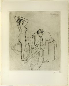 Femme aux gros seins et vieille femme