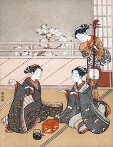 Filles jouant au jeu de Ken, vers 1745-1770