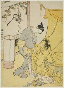 Amants se séparant à l